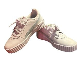 Carina 3.0 Jr Women's Sneakers Puma White Peaceful Blue 400365 New